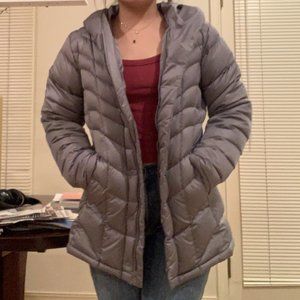 Patagonia Grey Puffer Ski hooded Jacket